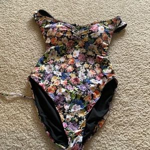 Lucky Brand floral one piece!
